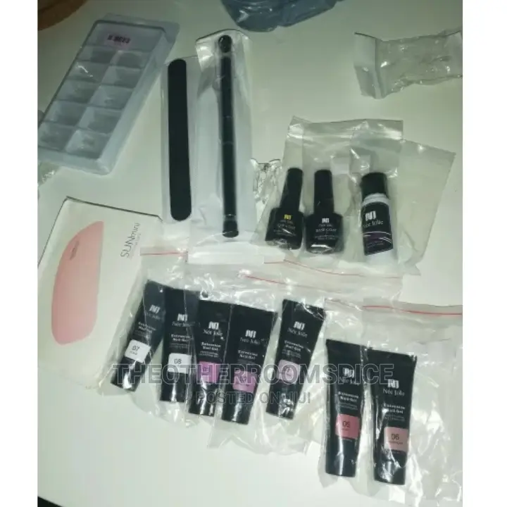 15pc Polygel Nail Kit Building UV Gel Extension Manicure Set