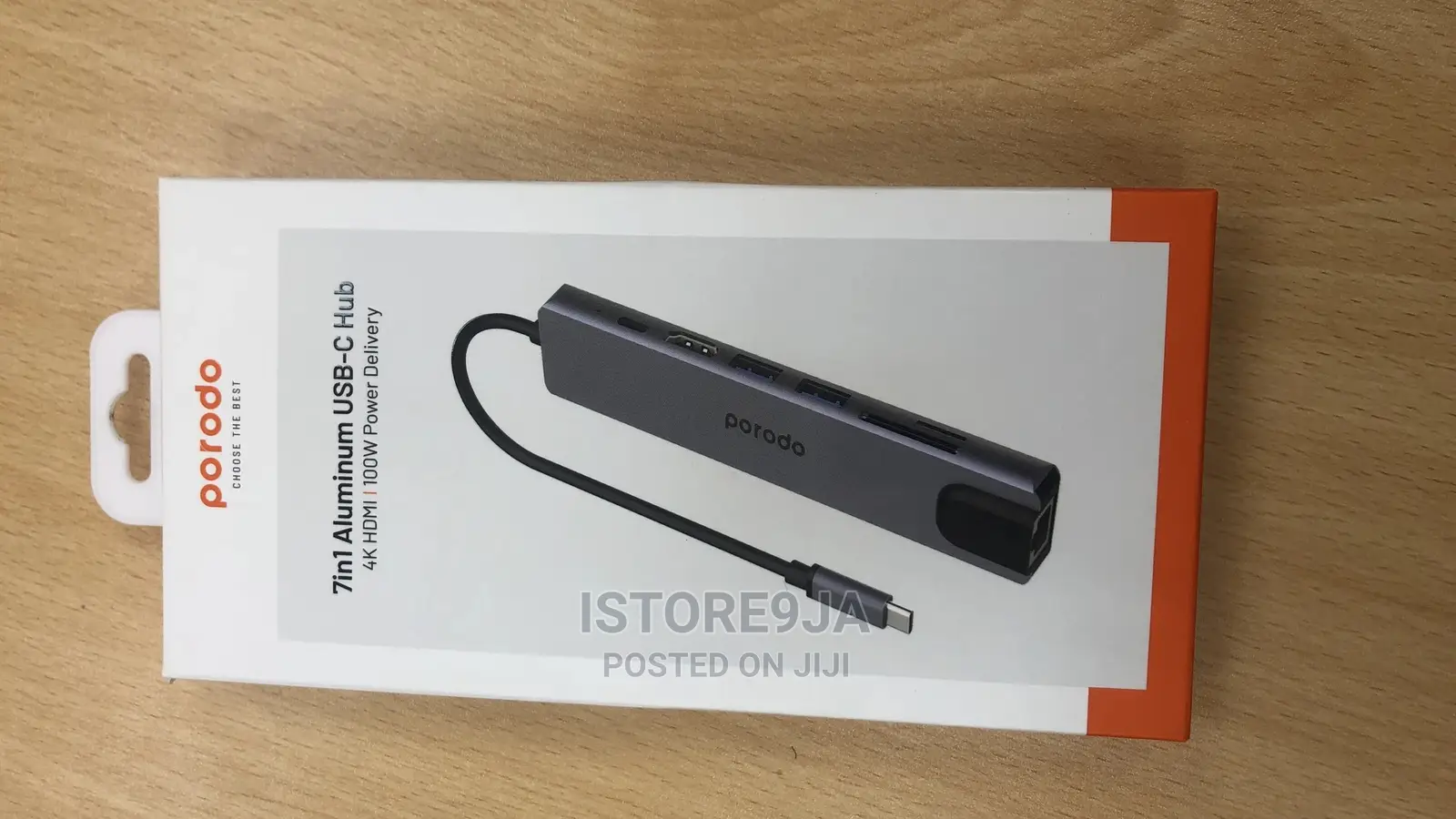 Porodo 7 in 1 Aluminum 4k Hdmi 100w Usb-C Hub
