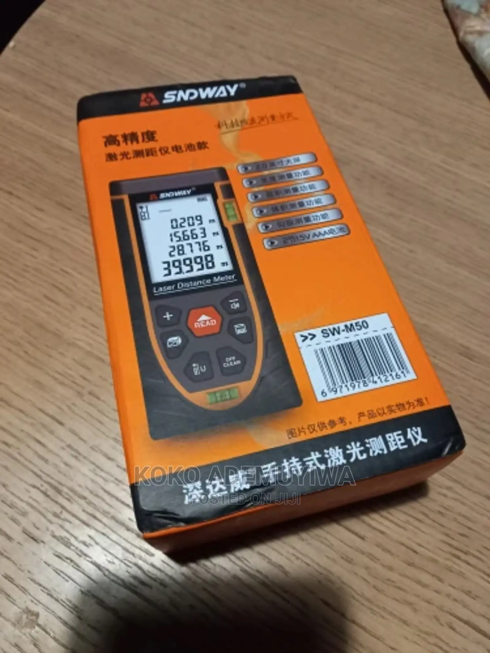 SNDWAY Laser Distance Meter 50M Tape Measure