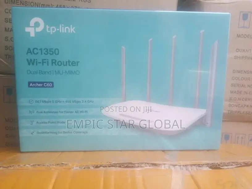 Tp-Link Archer C60 AC1350 Wireless Dual Band Router