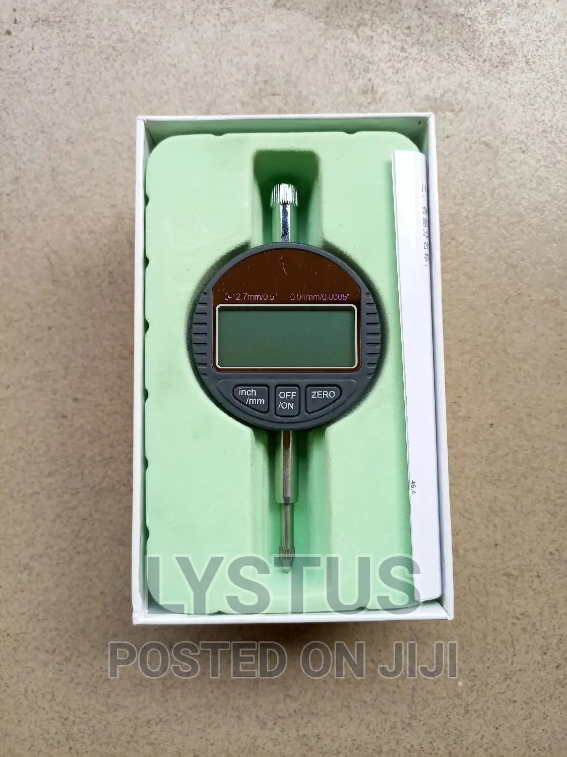 0-12.7mm/1" Digital Dial Indicator Tool 0.01mm/0.0005"
