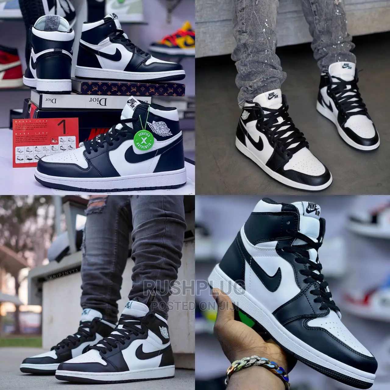Air Jordan 1 Retro High ‘ Black / White *