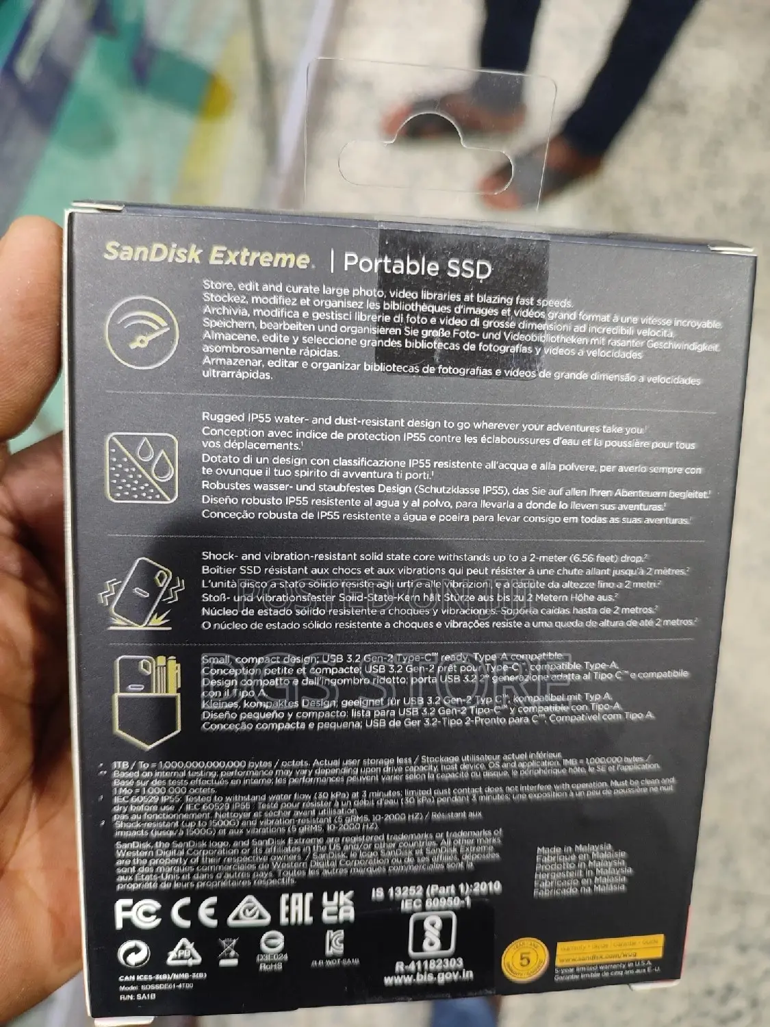 Sandisk Extreme SSD 4tb 1050mbs