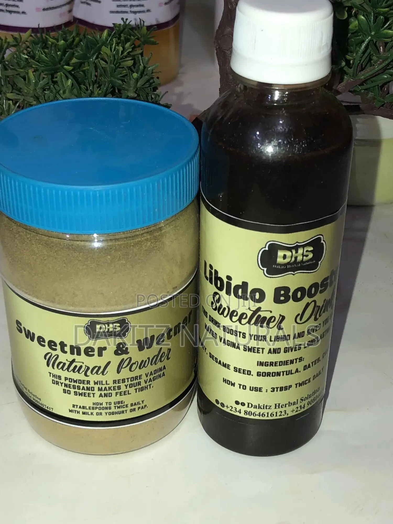 Sweetner Wetner and Libido Powder Drink