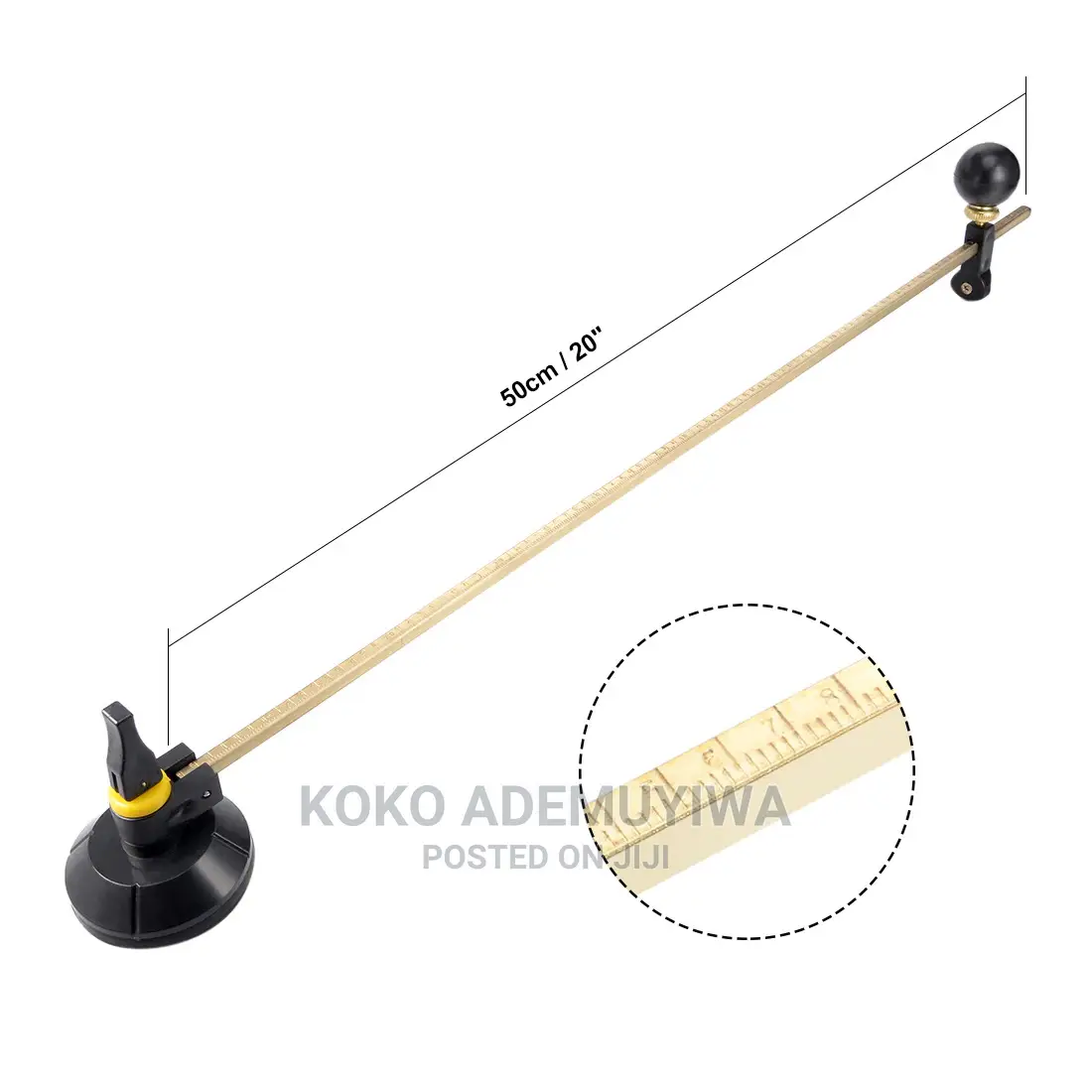 100cm 6 Wheel Compass Circular Glass Cutter With Suction Cup