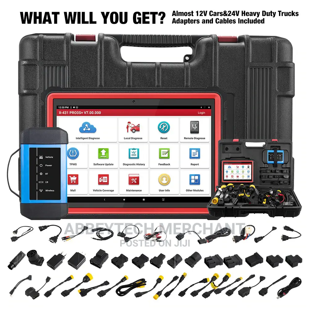 Launch X431 Pro3s+ Hdiii for 12v and 24v Cars Trucks