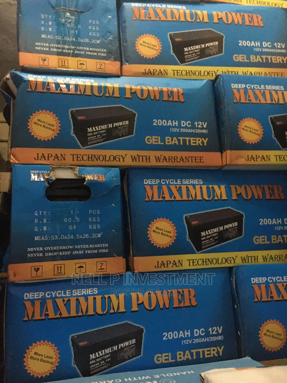 Maximum Power Gel Solar Battery 200ah