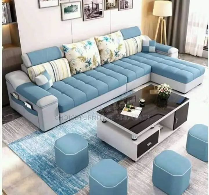 Sofa Set of Chair Corner Unit Plus Centre Table