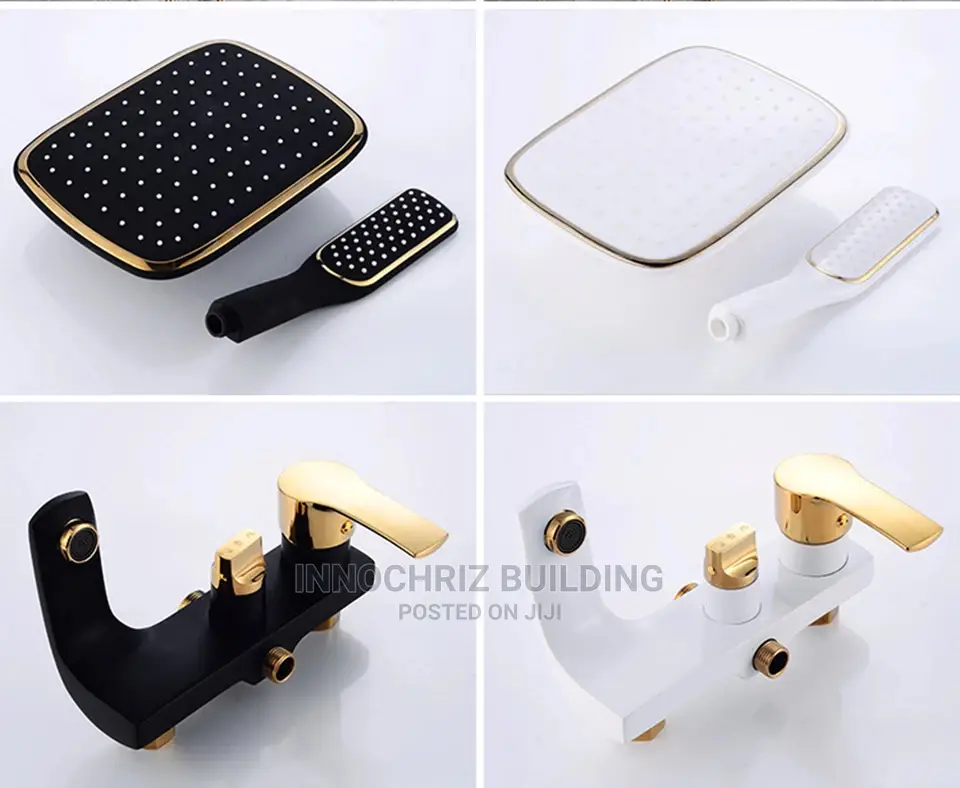 White And Gold Shower