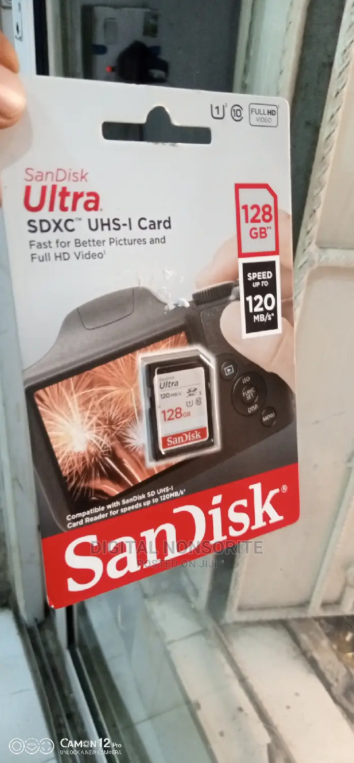 128GB 120mb/S Sandisk Ultra SD Memory Card Class 10