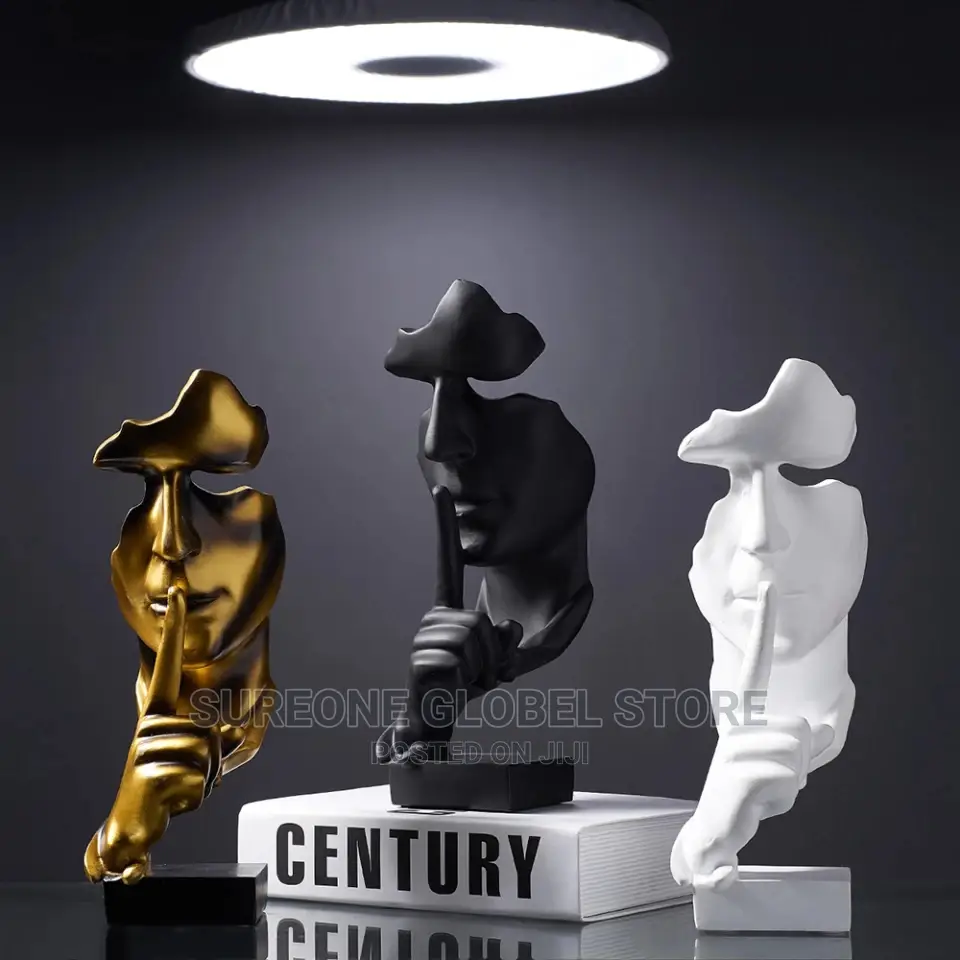Human Face Statue Abstract Sculpture