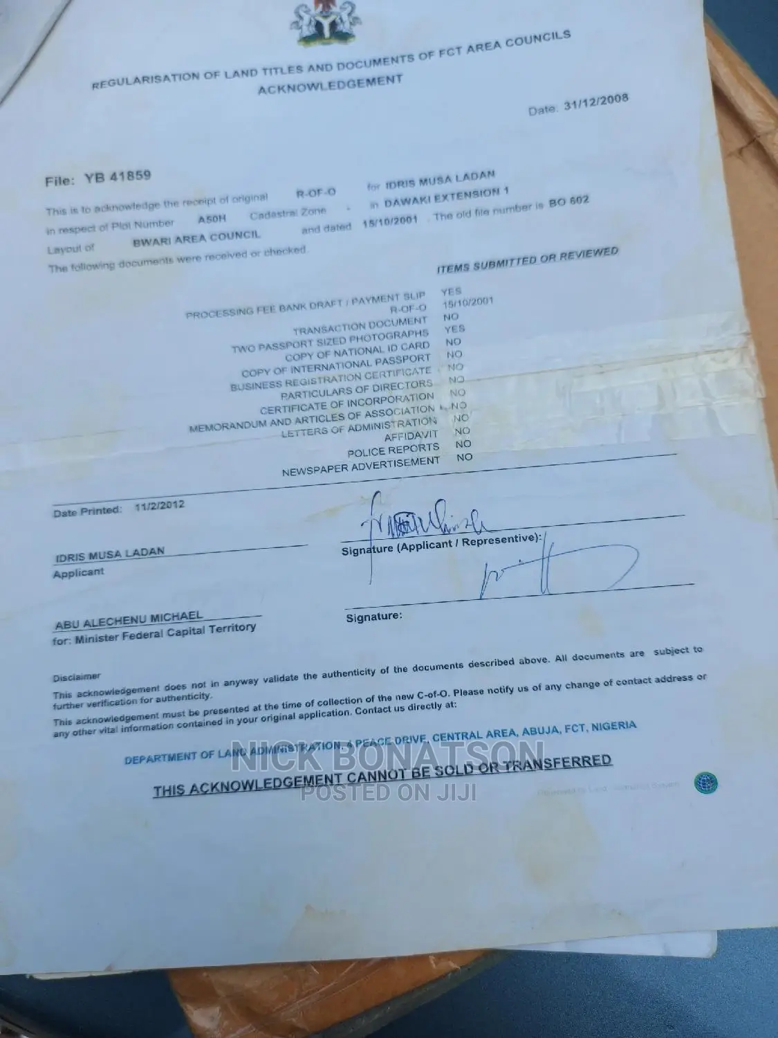 Suitable Plot of Land for Sale in Dawaki