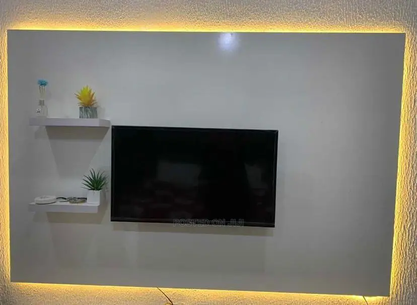 Payment on Delivery Wall Hangable Tv Stand - White