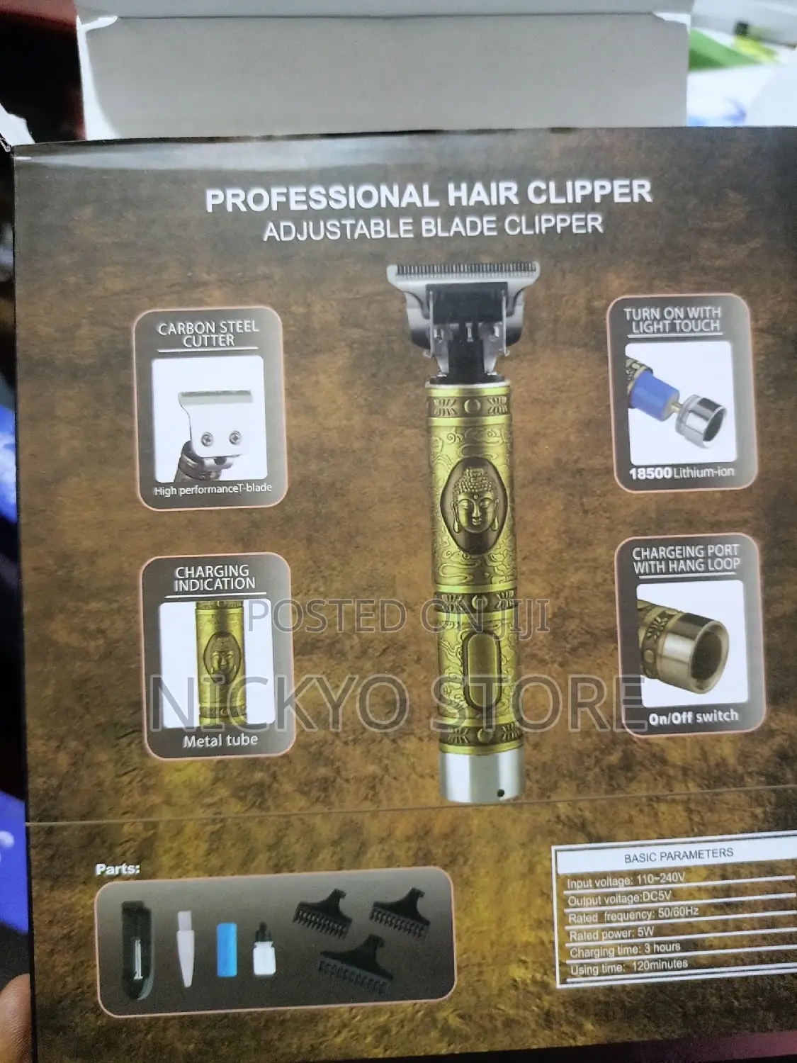 Rechargeable Gold Hair Clipper