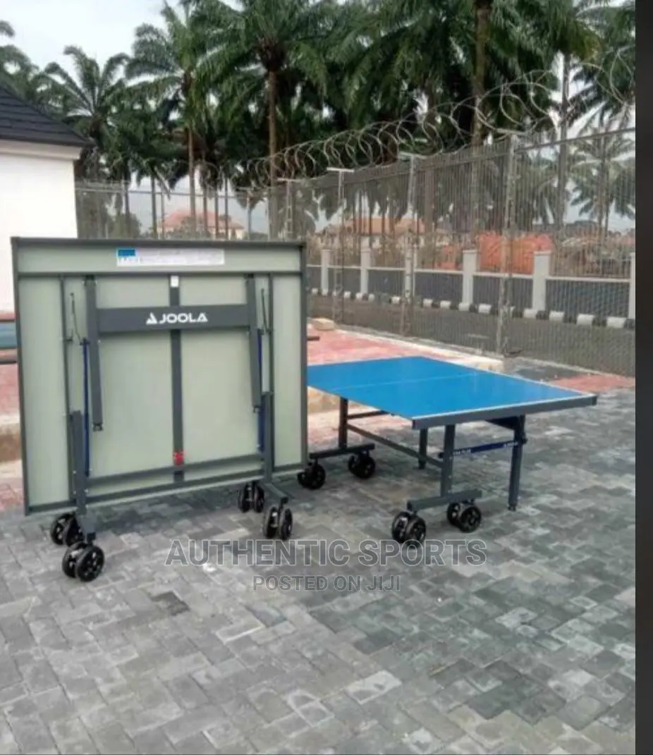Joola Aluminum Outdoor Table Tennis Board With Big Tyre
