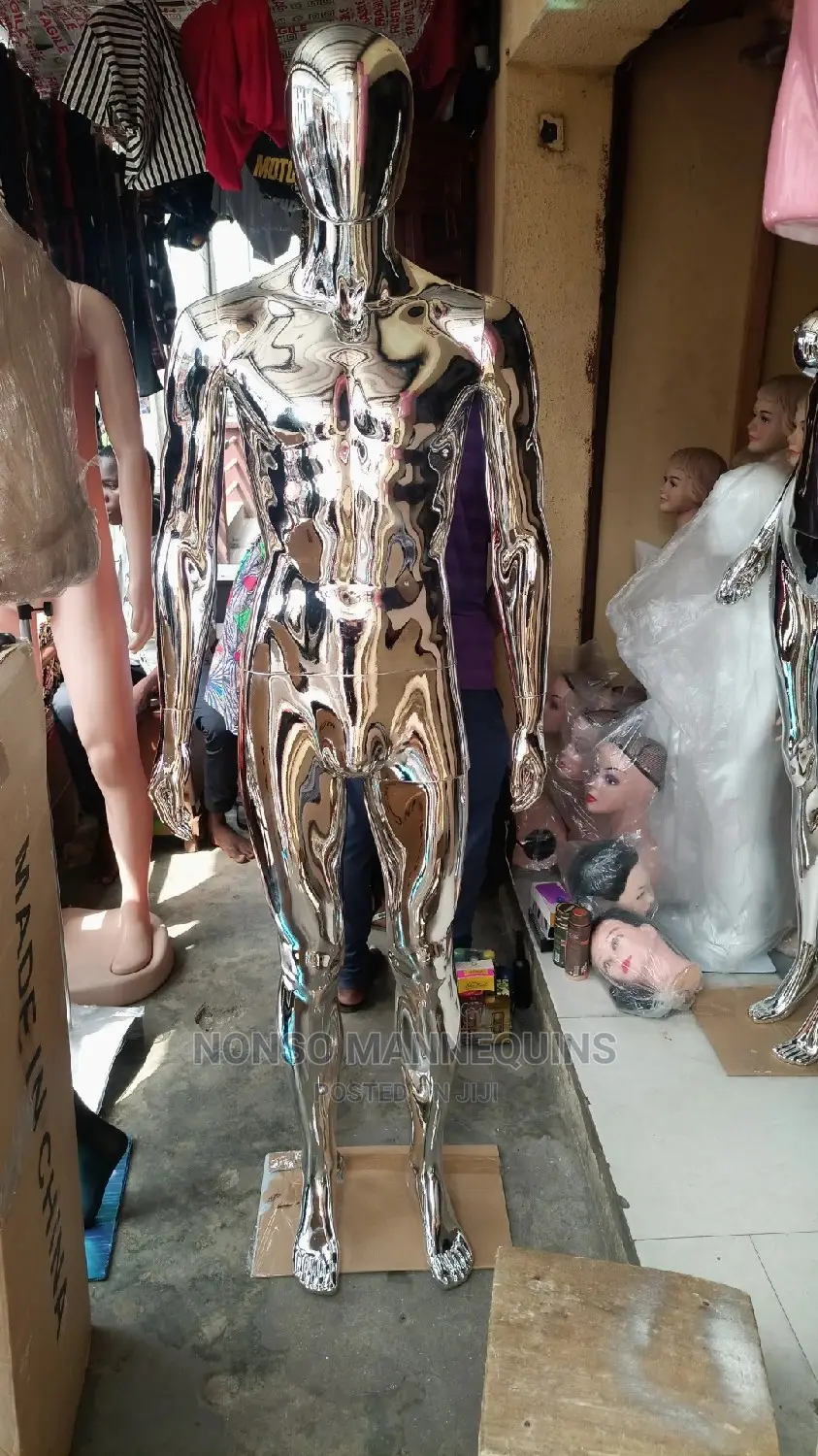 Full Silver Male Display Fashion Mannequin