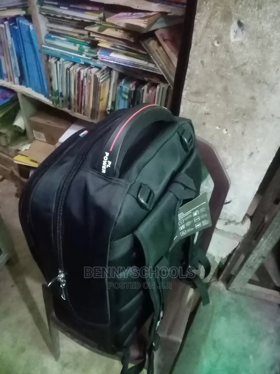 Very Black Big PL Power Backpack, Napsack or Laptop Bag