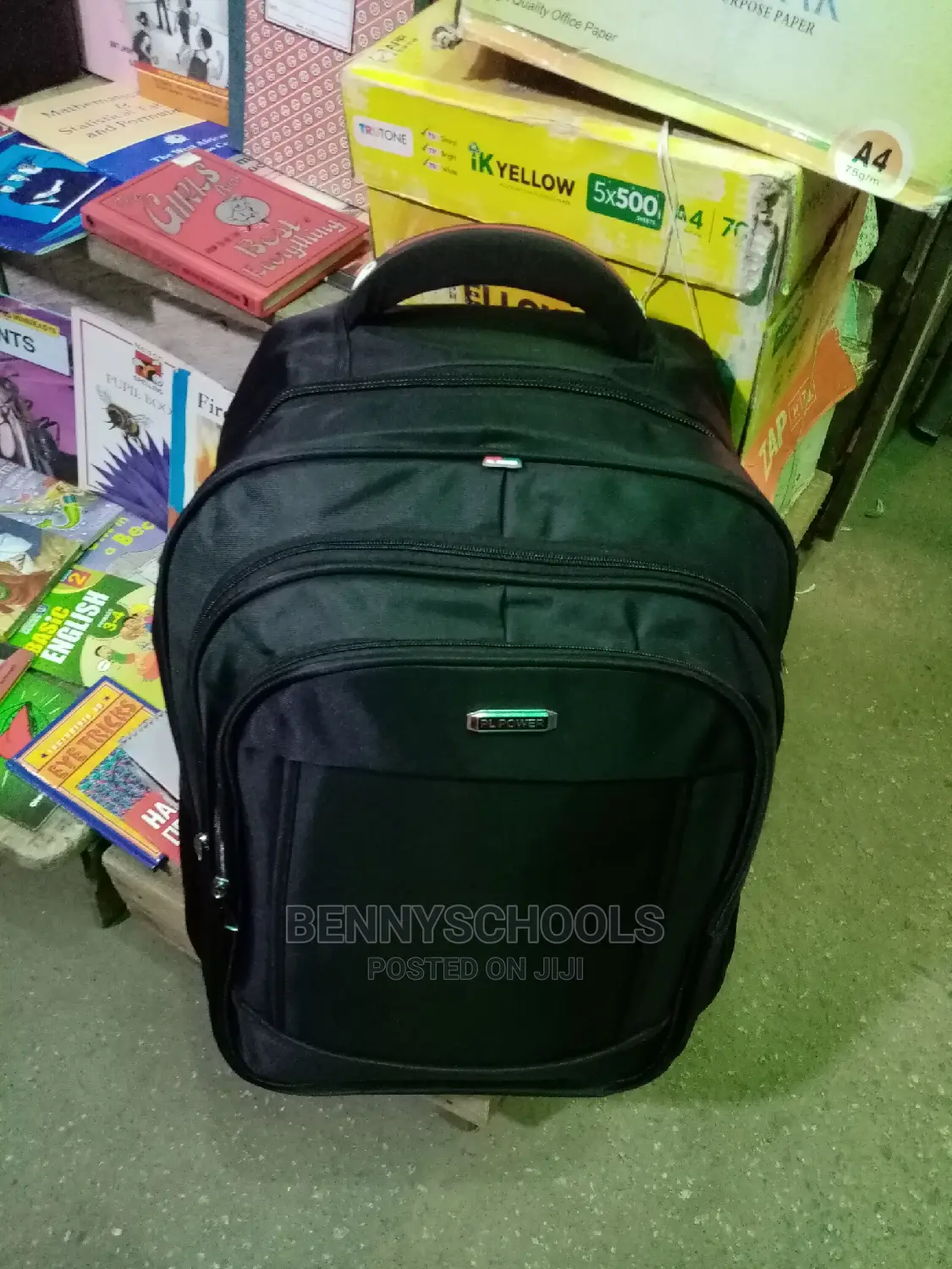 Very Black Big PL Power Backpack, Napsack or Laptop Bag