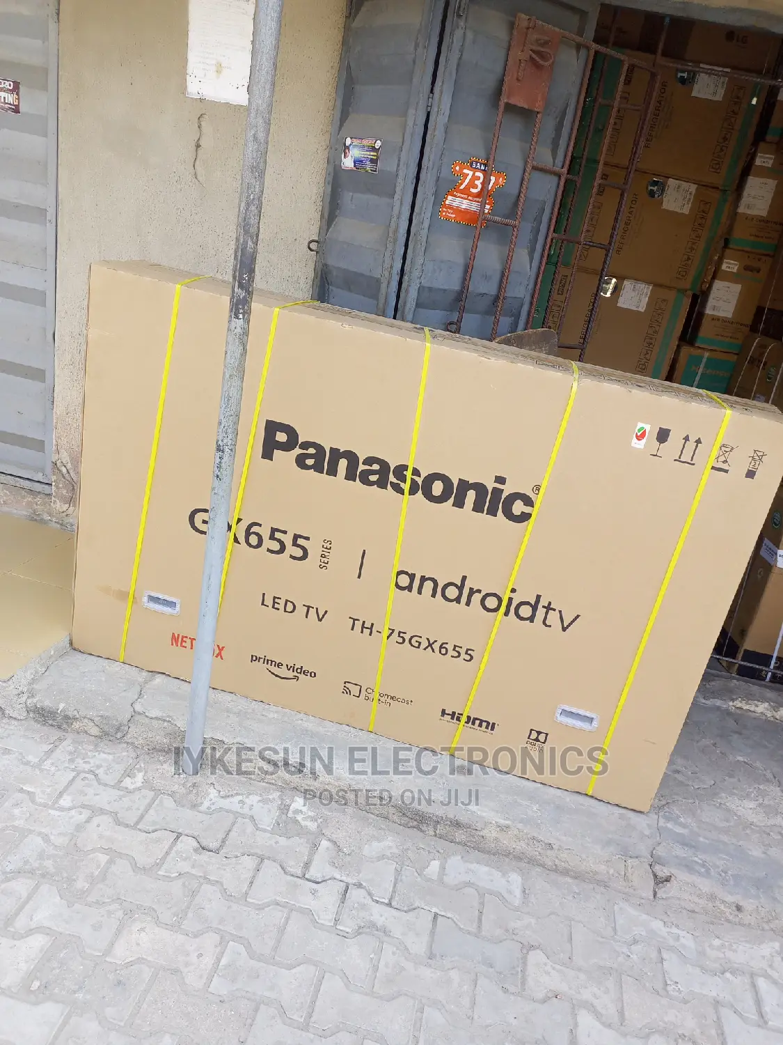 Original Panasonic TV 75" LED Smart Android Netflix Youtube