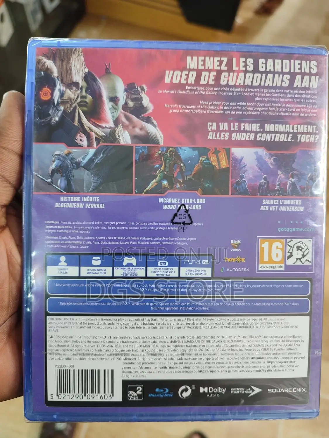 Ps4 Marvel Guardian of the Galaxy Game