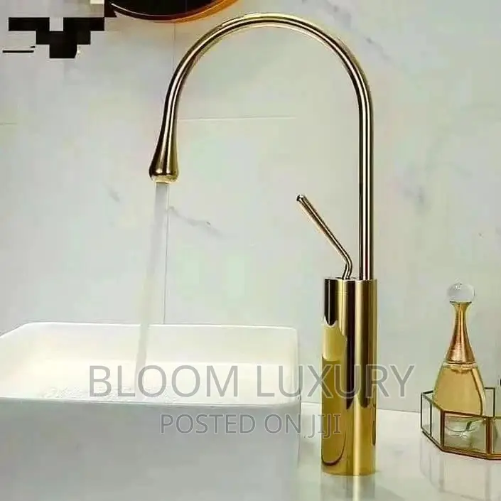 Black and Gold Countertop Faucet