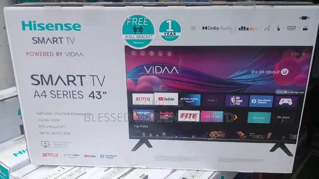 Hisense 43" Smart TELEVISION