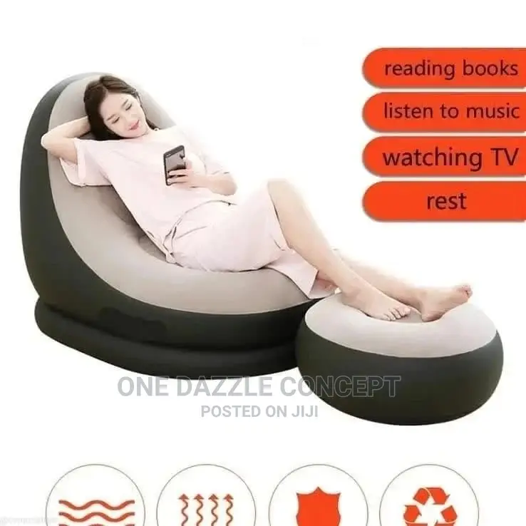 Inflatable Lounge Chair And Leg Rest