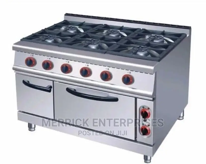 Commercial 6burner Cooker Range With Oven