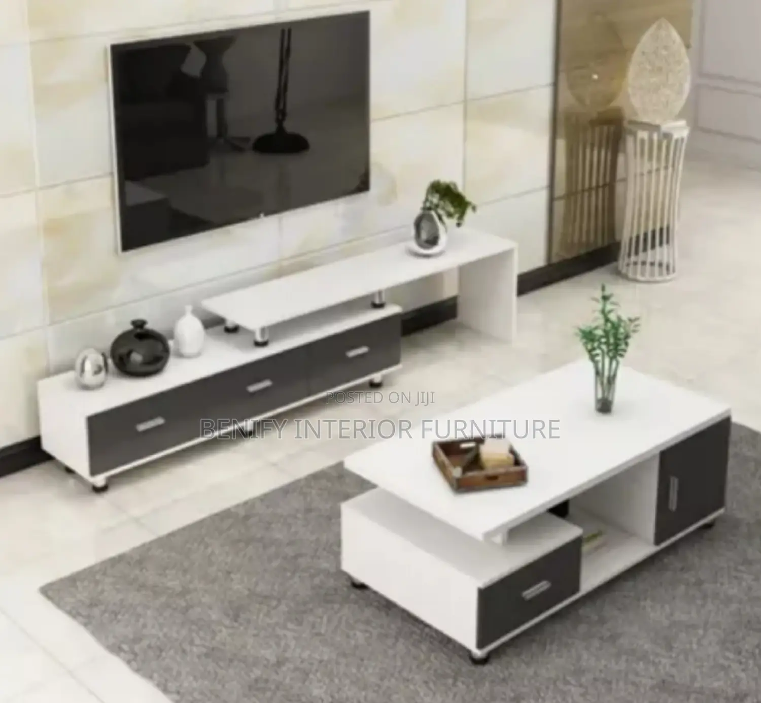Matching Color Center Table and Television Stand