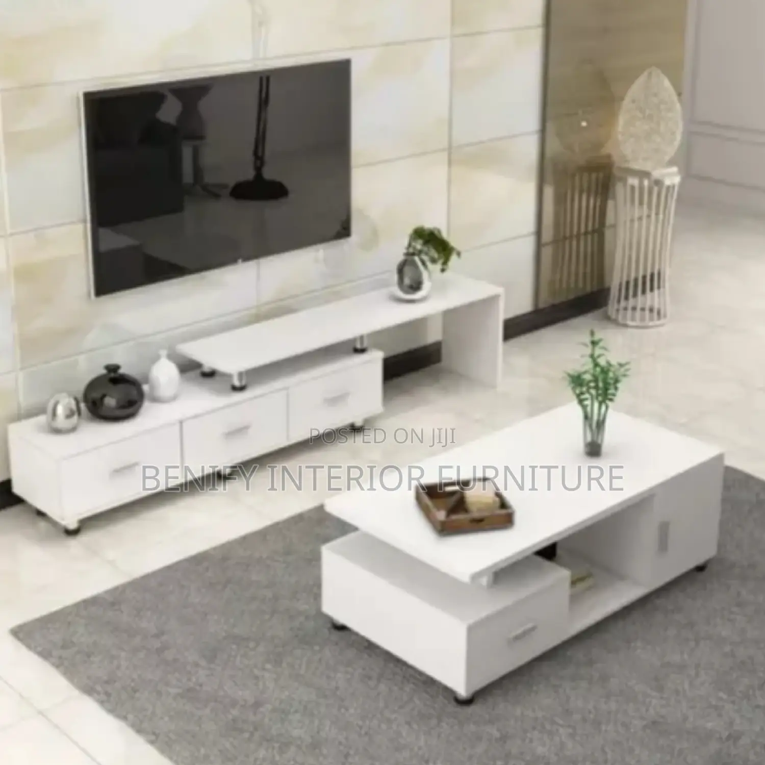 Matching Color Center Table and Television Stand
