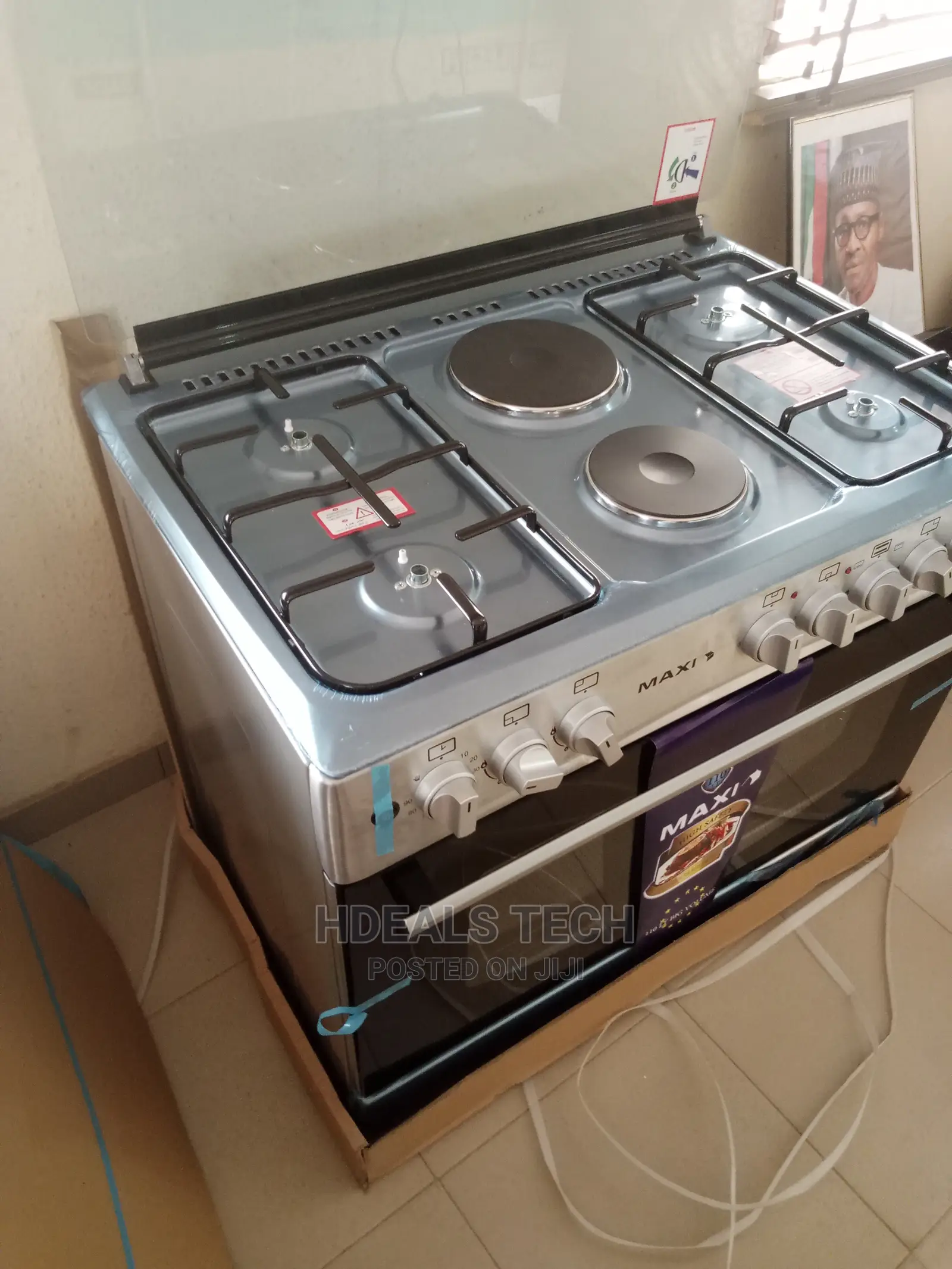 Maxi Free Standing Gas Cooker- MAXI STYLE 60X90 (4+2) INOX