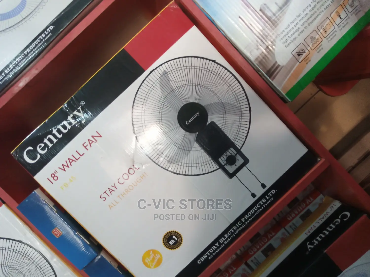 Century Heavy Breeze Wall Fan 18" Inches