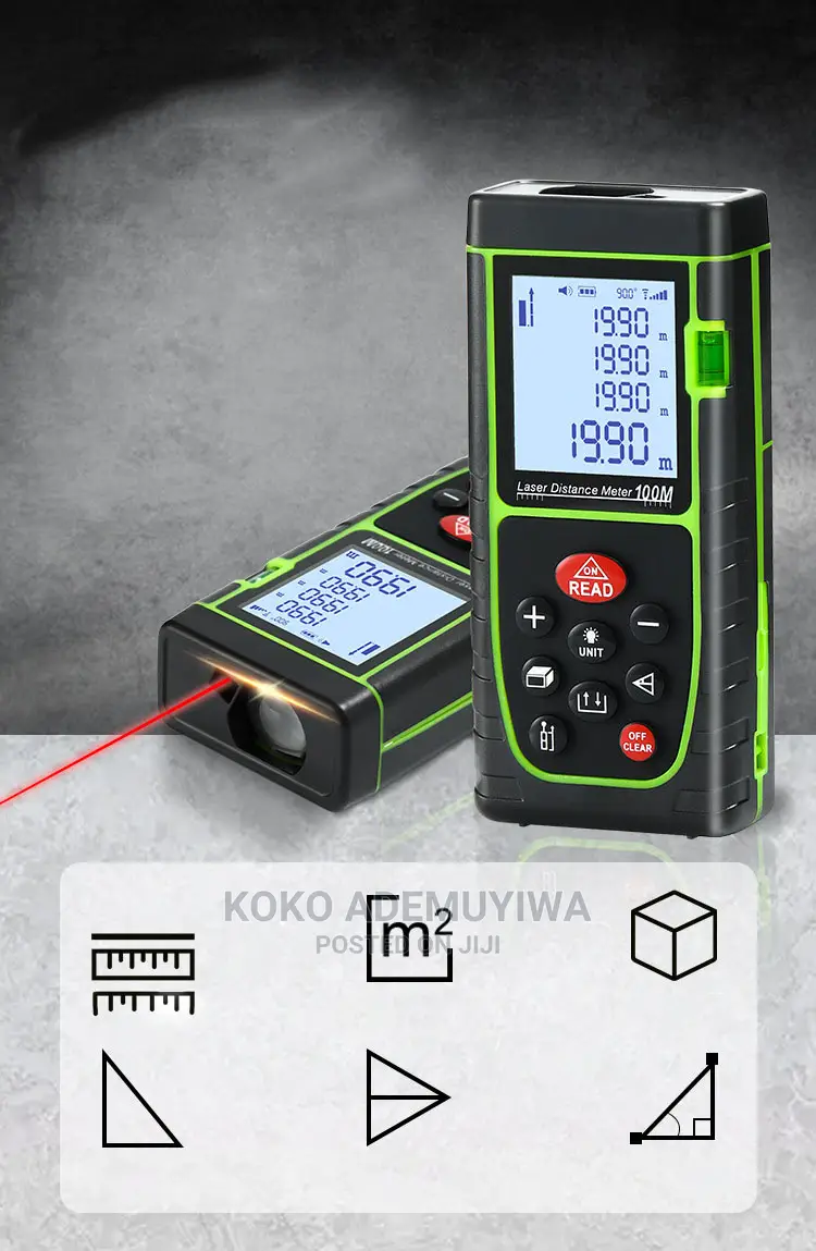 KDK Laser Distance Rangefinder 100m Tape