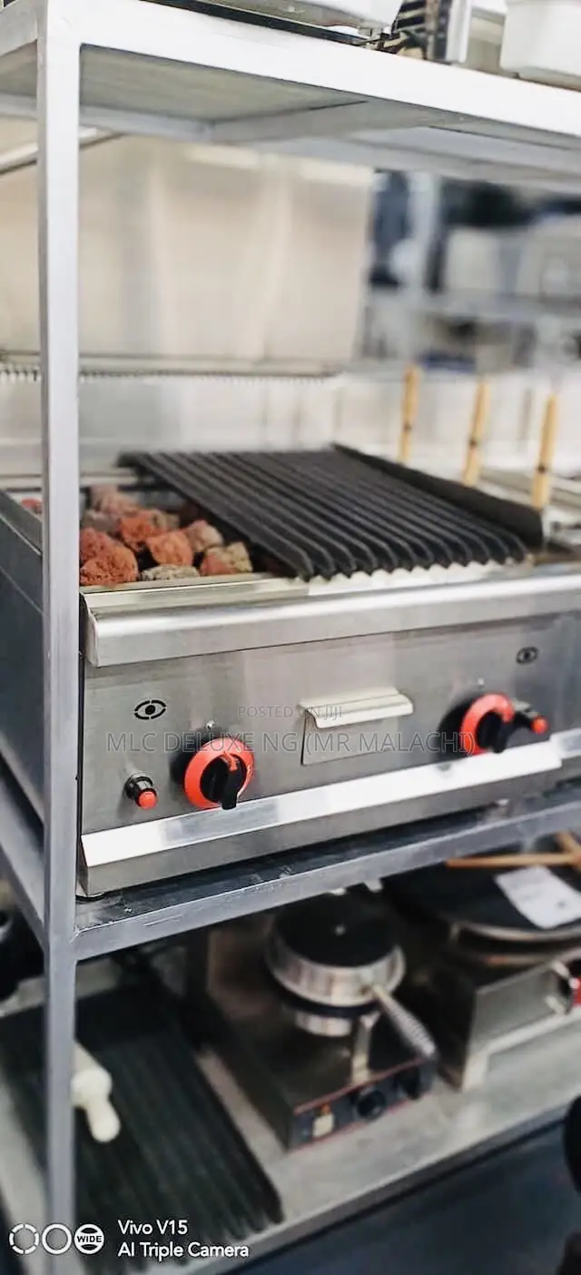LAVA ROCK GRILL/Multi Purpose Gas Char Chicken Griller Avble
