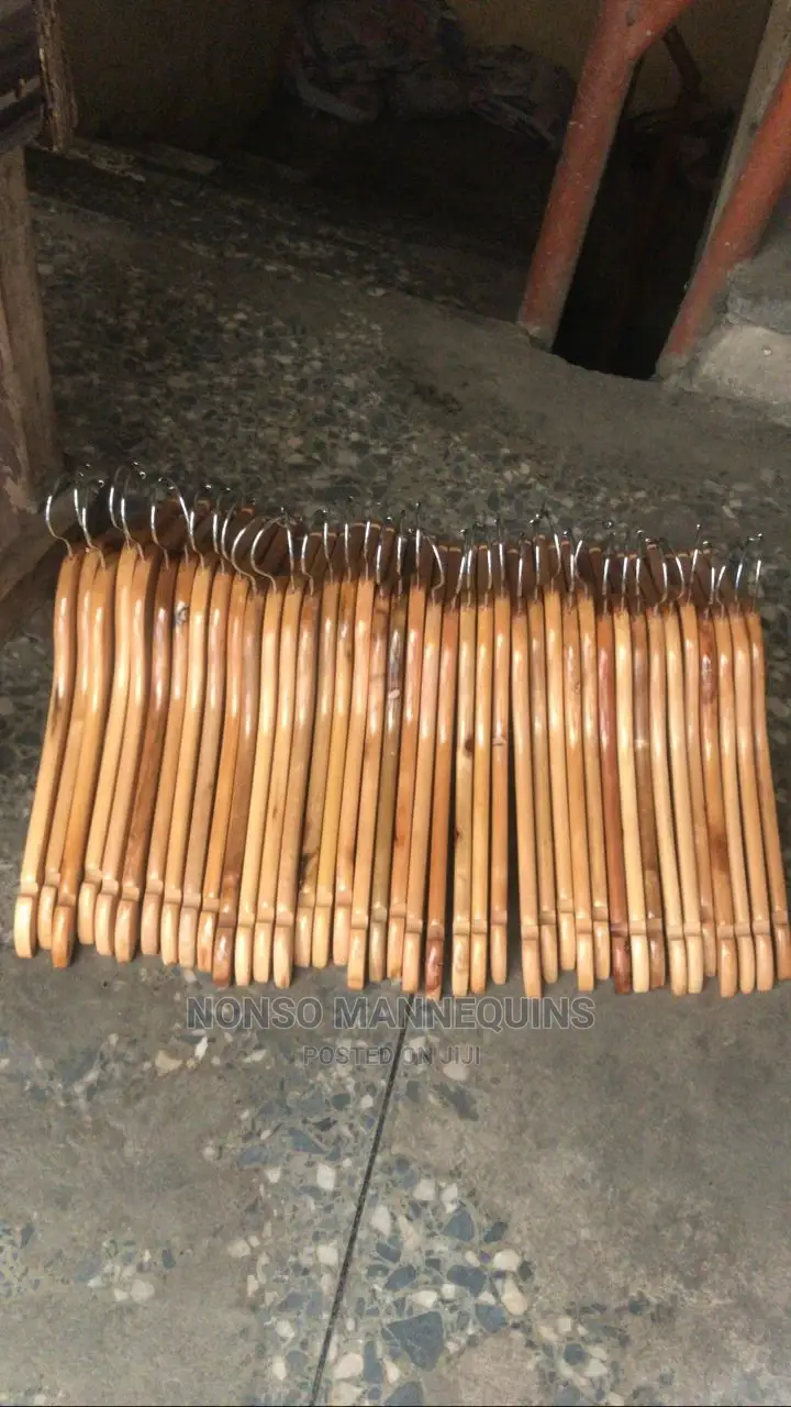 A Pack of High Quality Wooden Hangers
