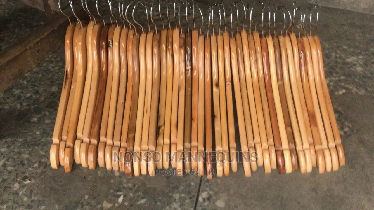 A Pack of High Quality Wooden Hangers