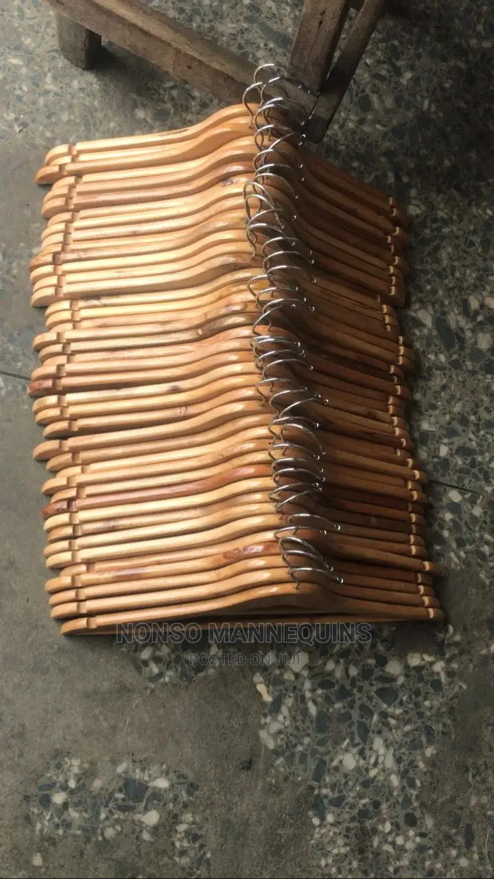A Pack of High Quality Wooden Hangers