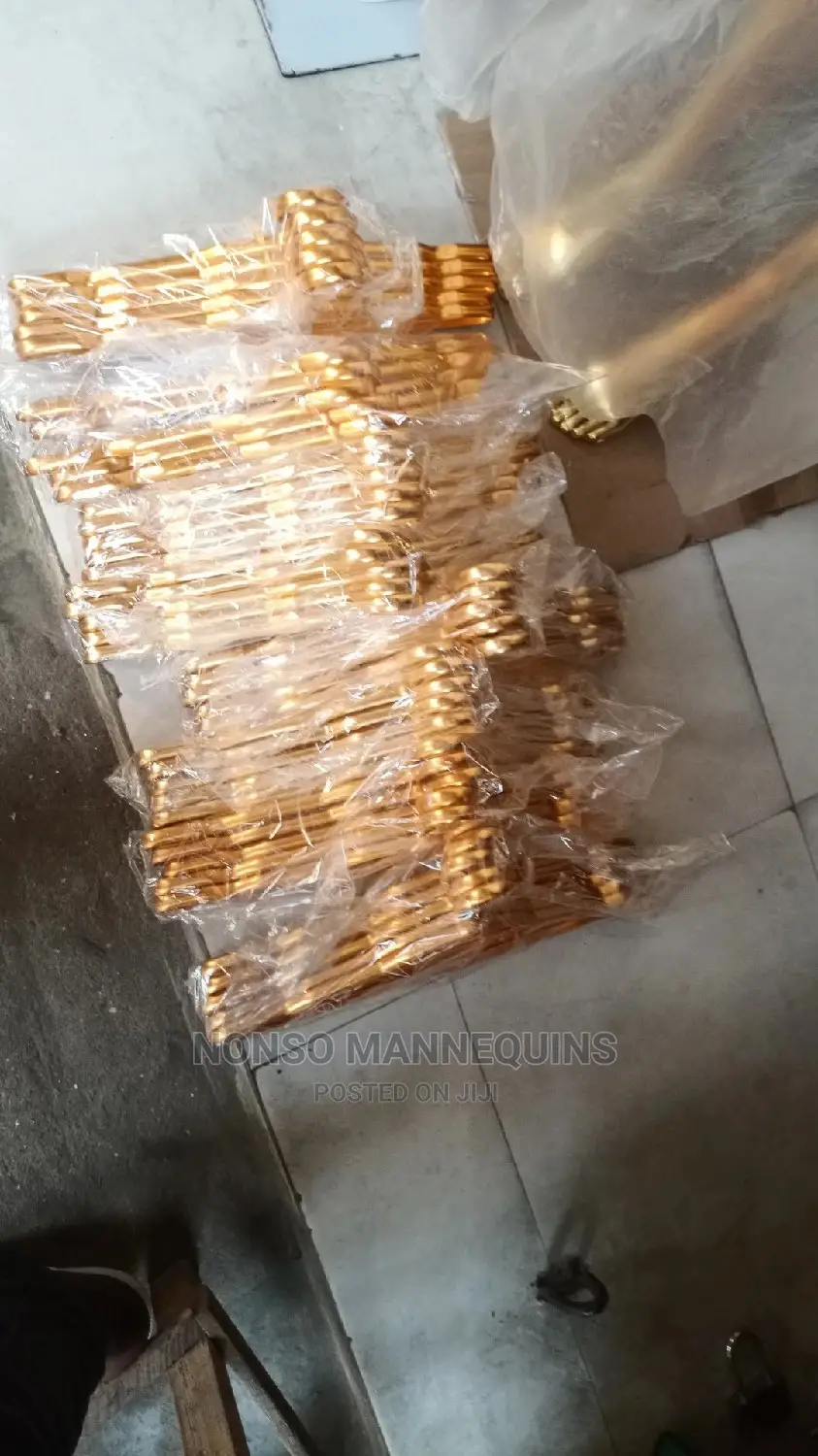 A Pack of Luxury Gold Clothes Hangers