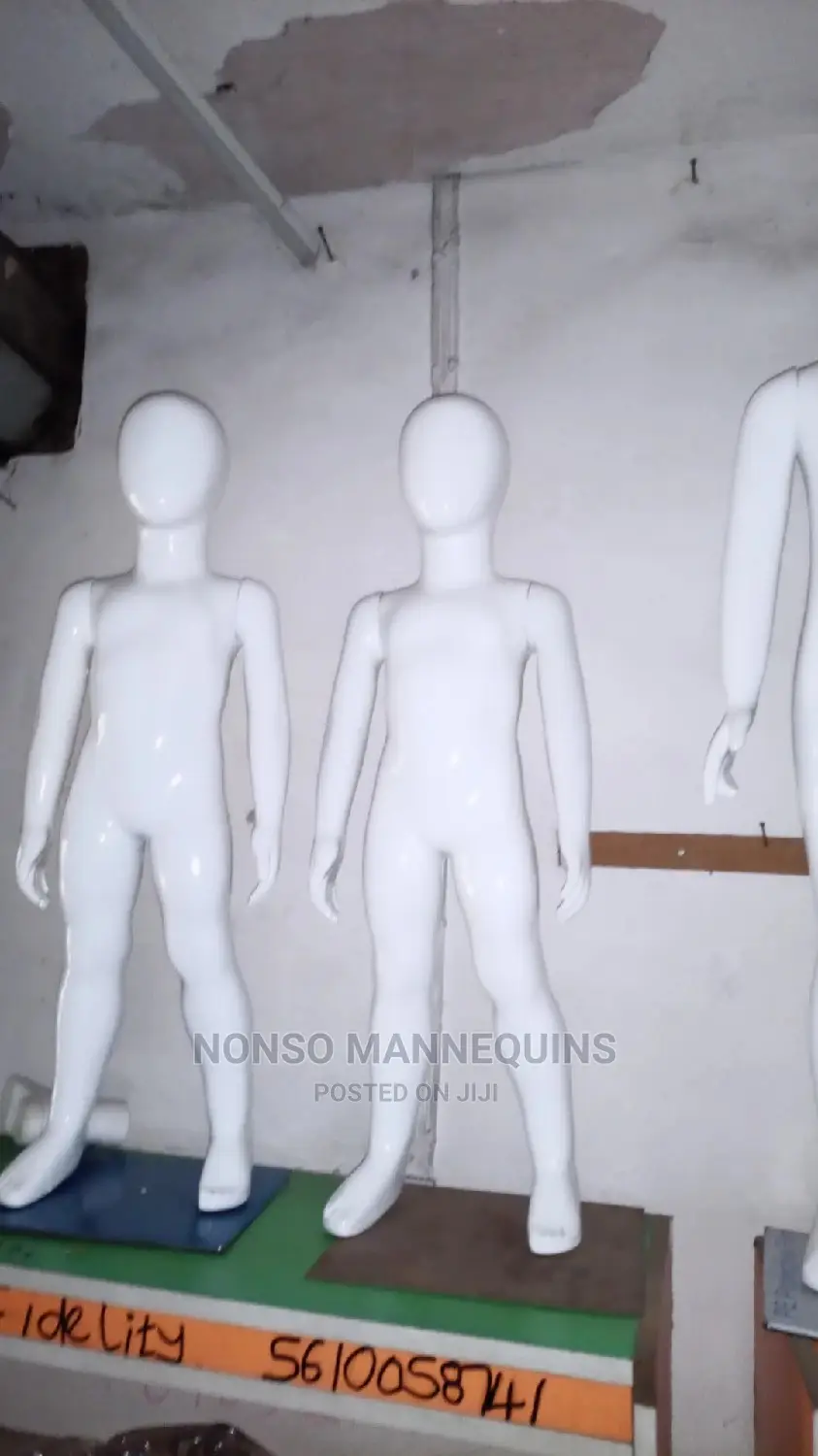 Age 1/3 Unisex Glossy White Kids Mannequins
