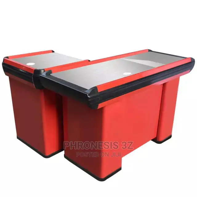 Supermarket Cashier Desk, Checkout Counter, Cash Point Table
