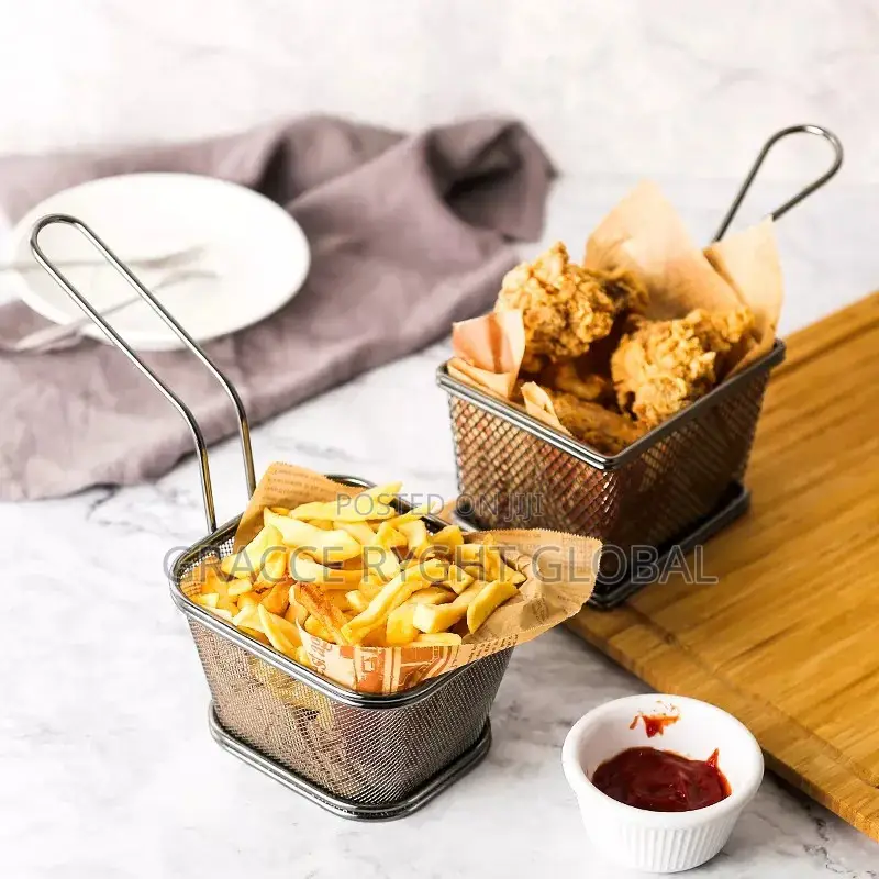 Stainless Chips Serving Basket