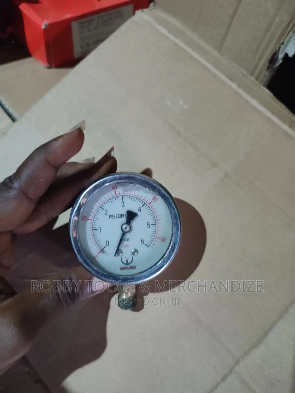 Pressure Gauge 6bar, 80psi, Face 2"