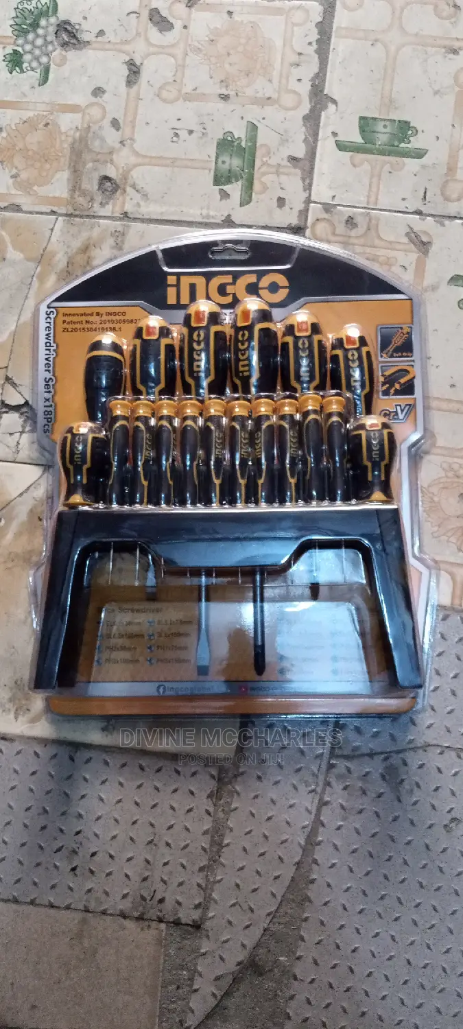 18pcs INGCO PRODUCT Screw Driver Set