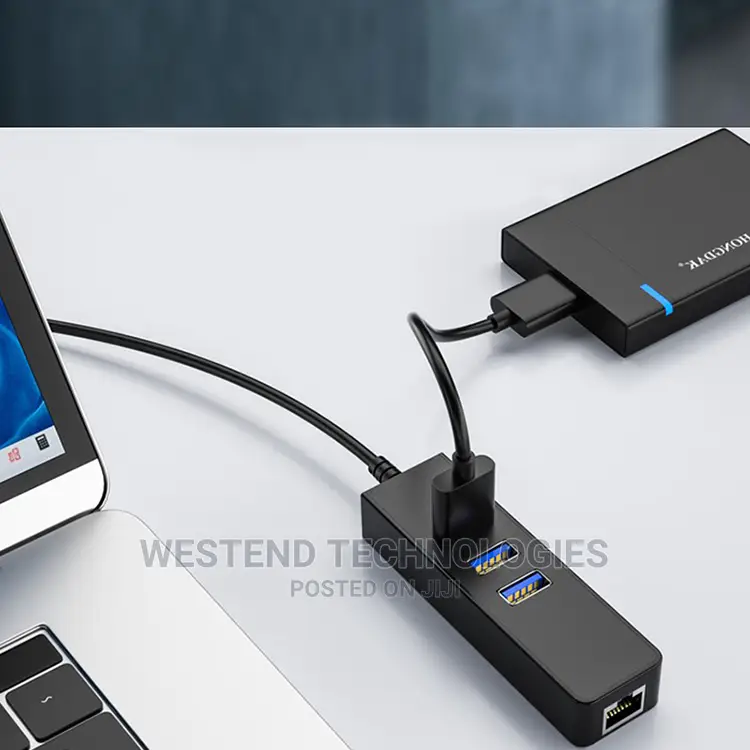 Type C to Rj45 Hub Ethernet Usb 3.0 3 Ports Hub for Macbook