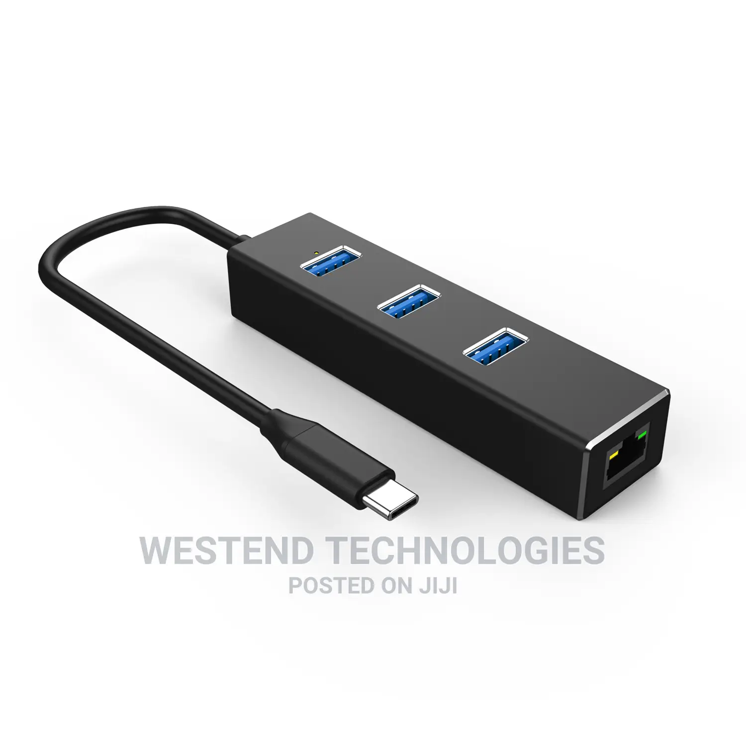 Type C to Rj45 Hub Ethernet Usb 3.0 3 Ports Hub for Macbook