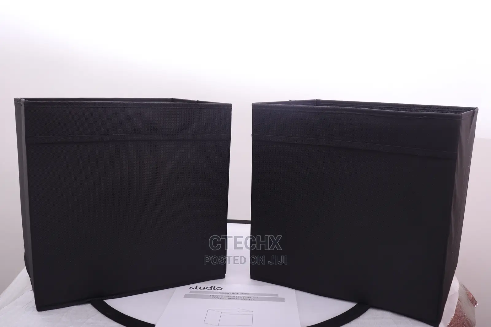 Studio Pair of Canvas Basket