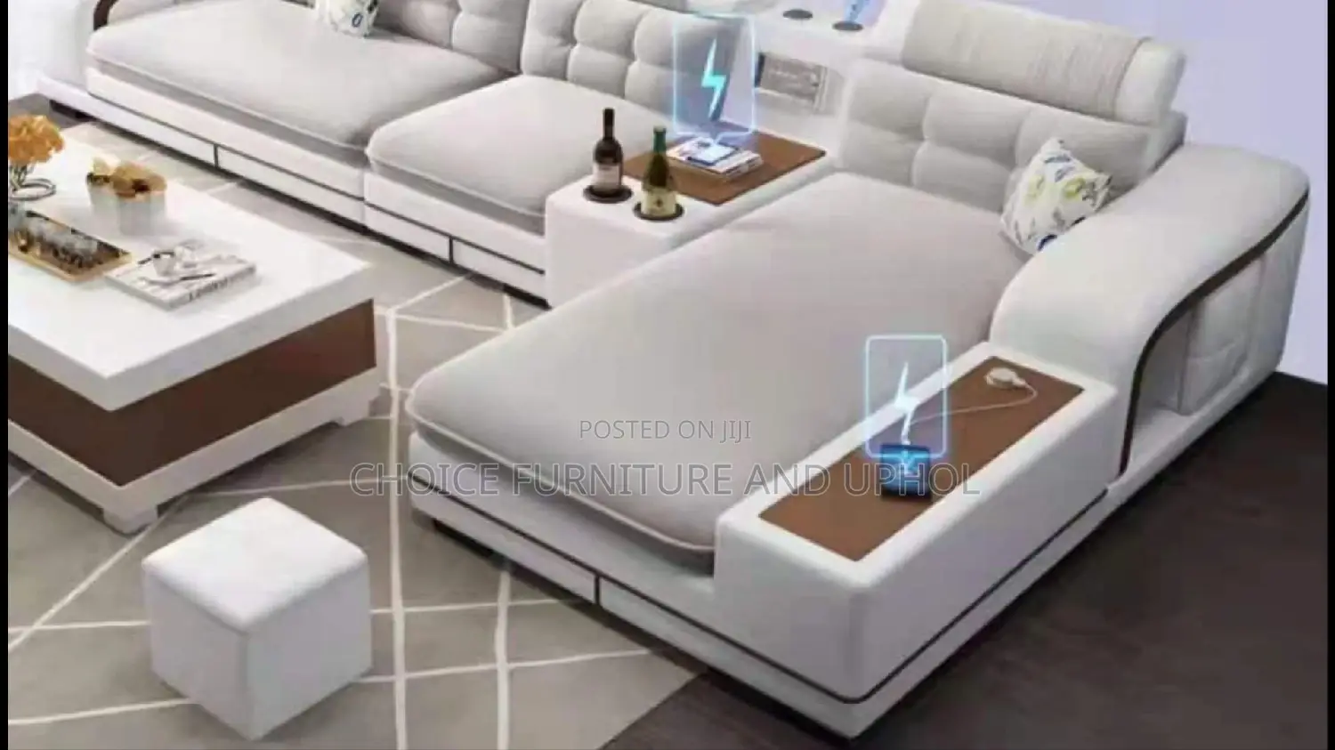 Sofa Set of Chair Corner Unit Plus Centre Table