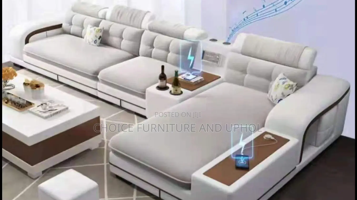 Sofa Set of Chair Corner Unit Plus Centre Table