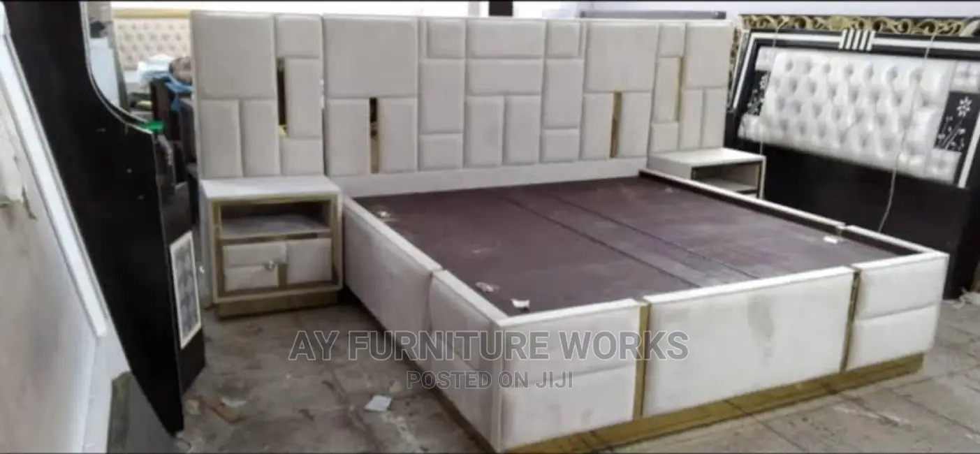 6 by 6 Bedframe, 2 Bedsides and a Dresser