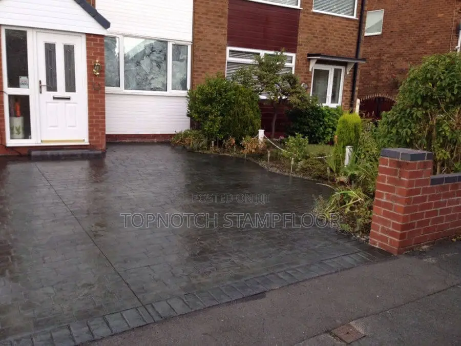 New Concrete Stamp Floor Exterior